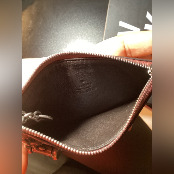 Gucci GG Supreme Monogram Blooms Key Zip Card Case Pouch - Picture 7 of 8